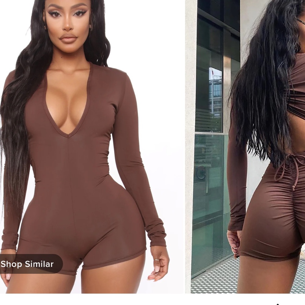 Brown romper